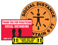 social distancing signs for schools gyms fitness centers