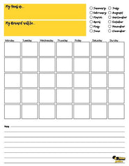 free monthly printable planner