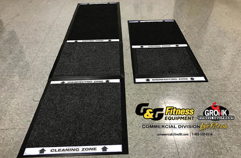 Safety sanitizer mats for schools, gyms, and fitness centers