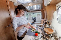 eat healthy to stay fit while traveling camping rv