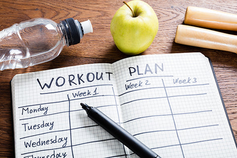 make a workout plan and stick to it