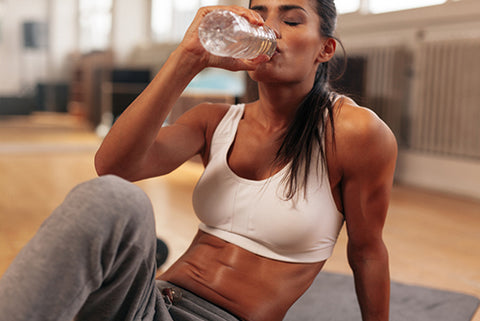 why should you drink water when working out at home or in a gym - treadmill or elliptical