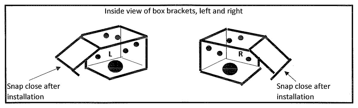 Mini Blind Inside Box Brackets
