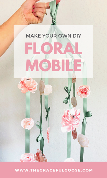 DIY Floral Nursery Mobile