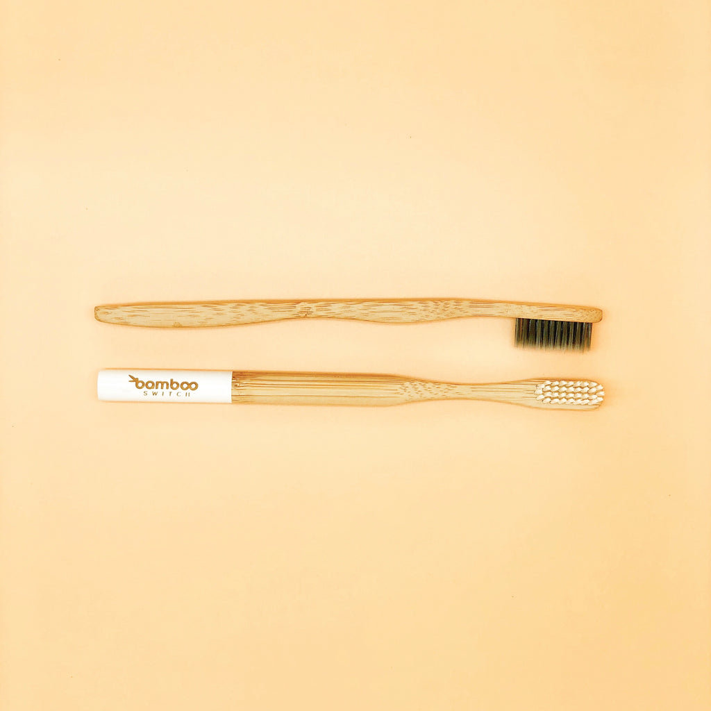Sustainable Eco friendly Bamboo toothbrush, colored