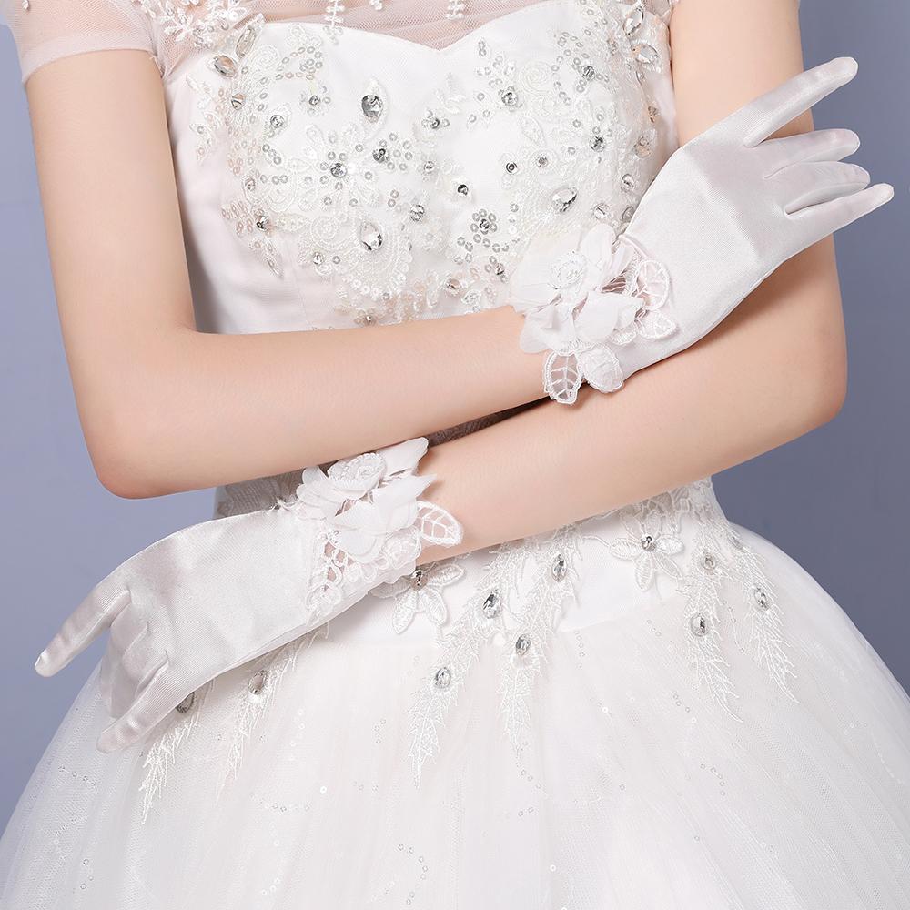 short wedding gloves