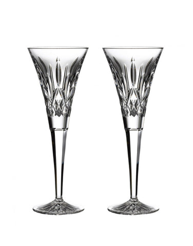 Load image into Gallery viewer, Waterford Lismore Toasting Flute Pair