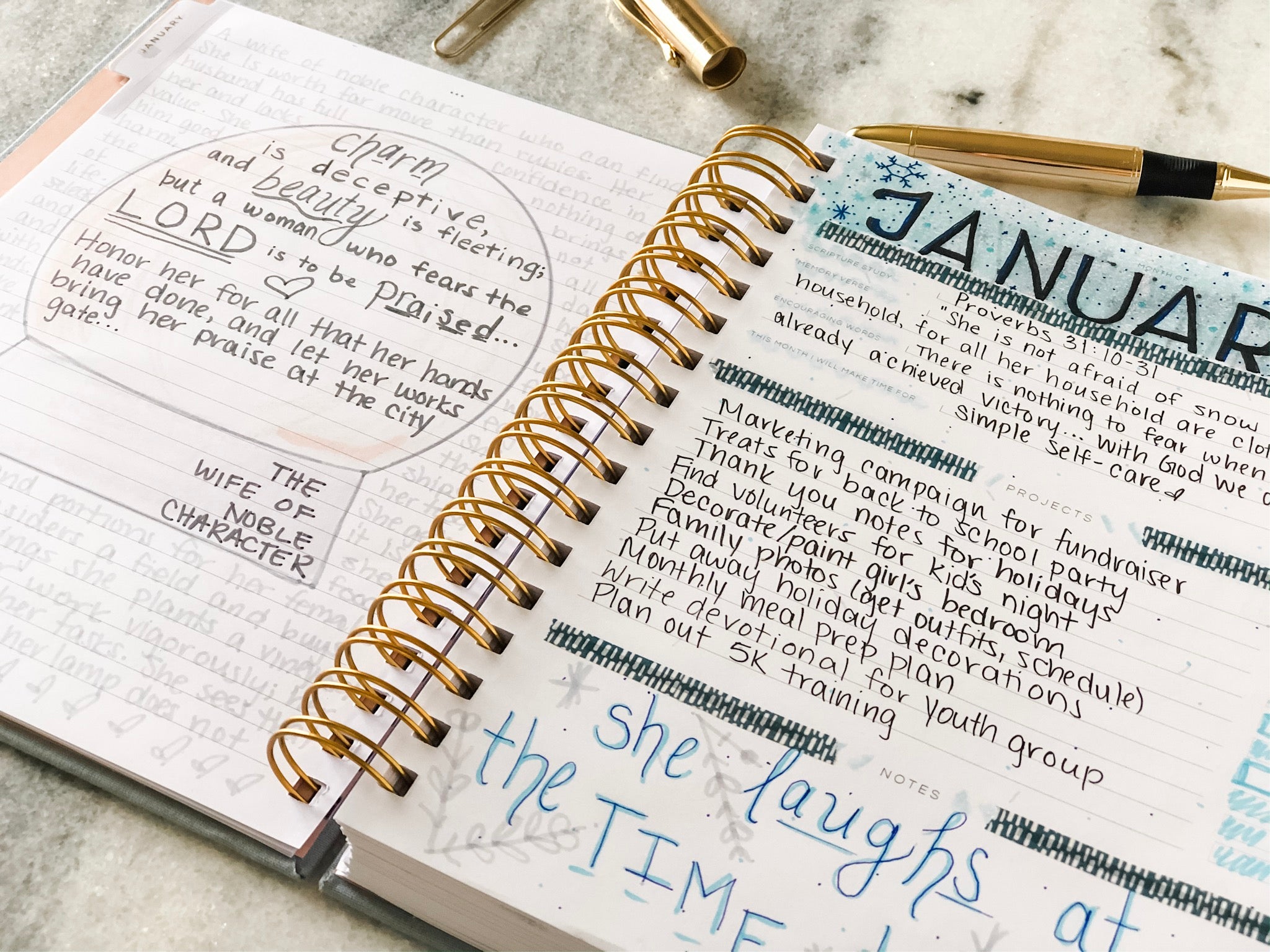 christian goal setting planner