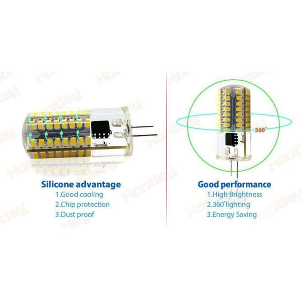 Dimmable E17 E11 E12 BA15D G4 G8 G9 3W 72 SMD 4014 LED Warm White White Corn Bul