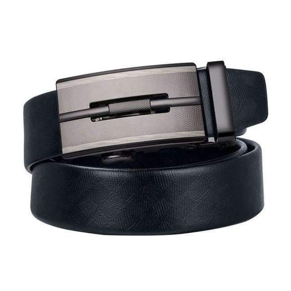 black leather belt mens designer