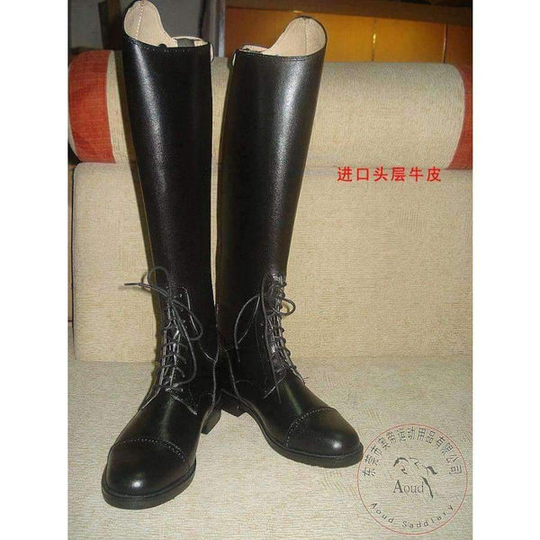 genuine leather riding boots