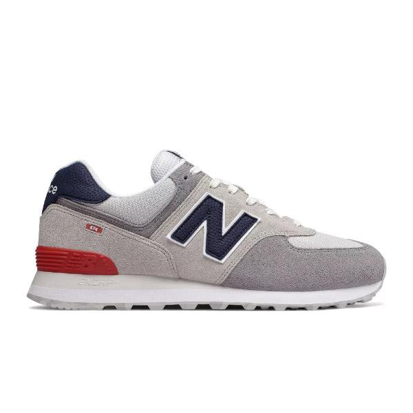 new balance 574 grey red