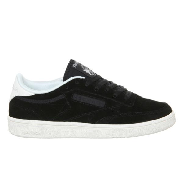 reebok club c 85 suede black