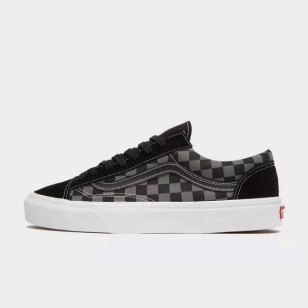 black and red checkered old skool vans