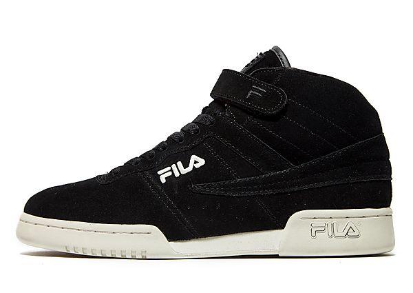 fila trainers black and white