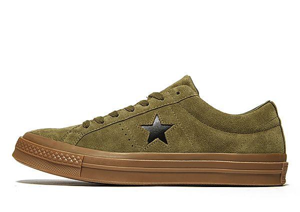 converse one star suede trainers