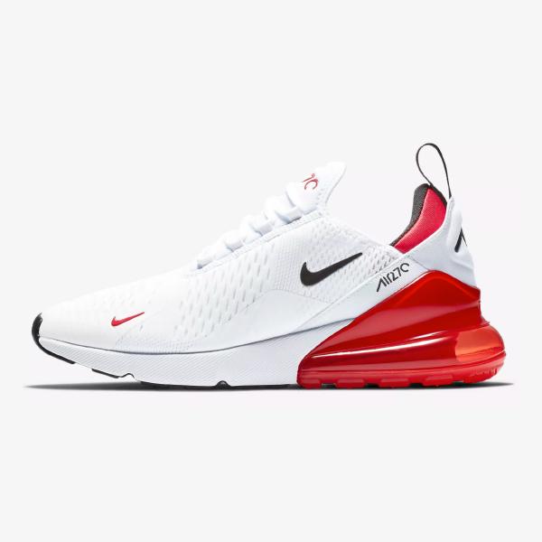 air max 270 men's white and red