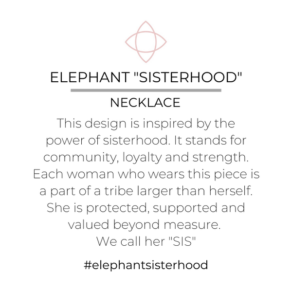 “Elephant” Sisterhood Pendant Necklace – CAJ