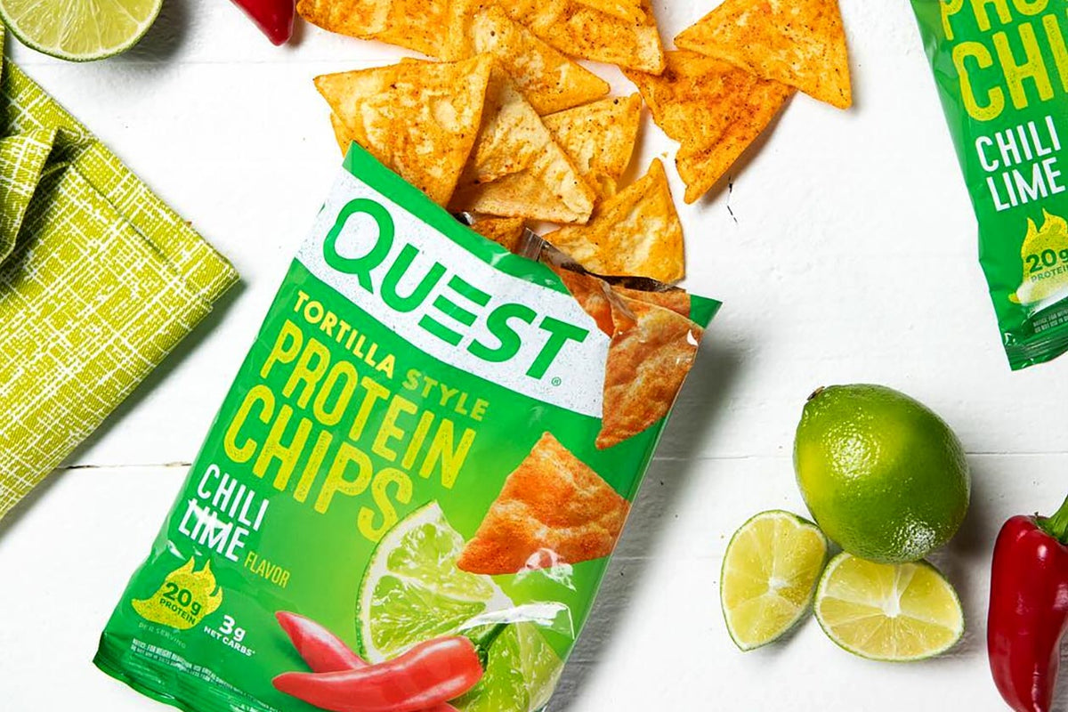 Quest Nutrition Chilli Lime Tortilla Style Protein Chips Keto Direct