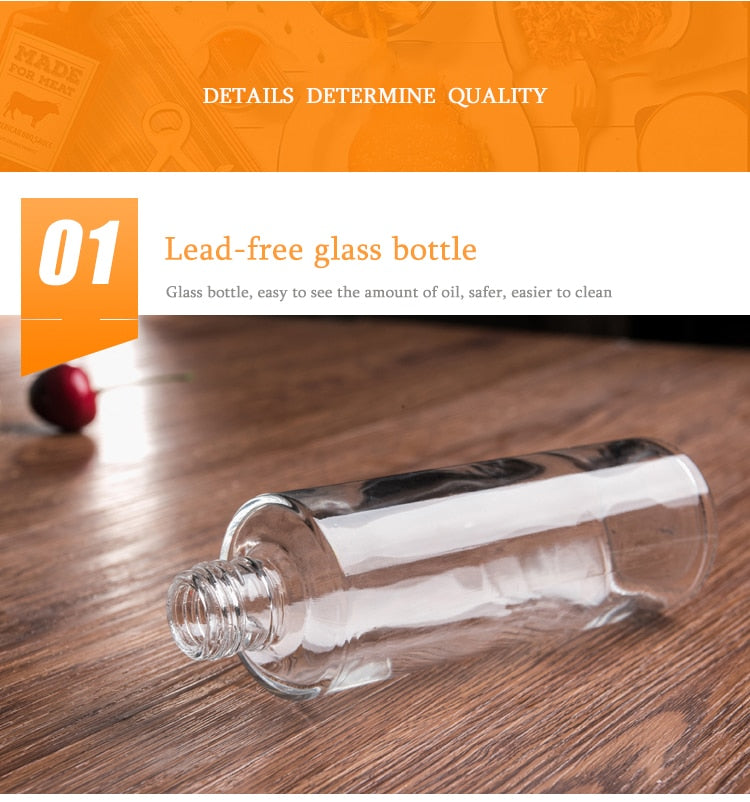 Yelis Spray Bottle 3.38oz.av Food-Grade Glass Oil Bottle with Stainless Steel Nozzle,Transparent Olive Dispenser It is Widely Used in Grilling/Salad/Baking/Grilling/Frying 