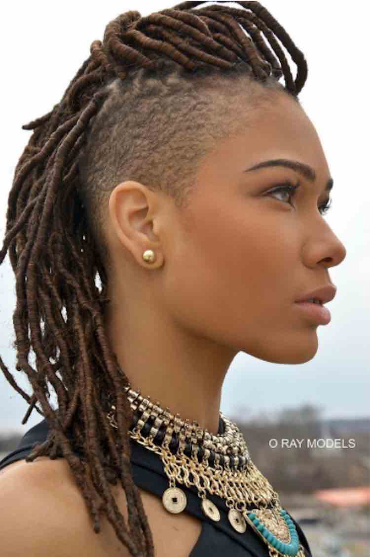 Faux Locs + Shaved Sides 4