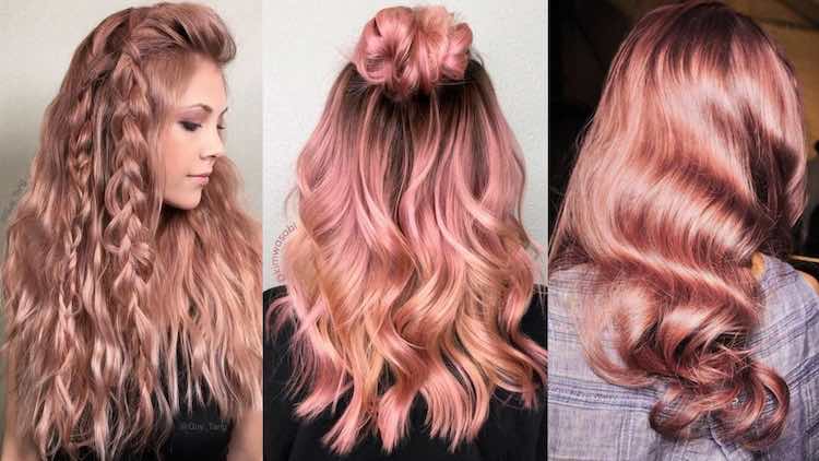 Rose gold hairstyles