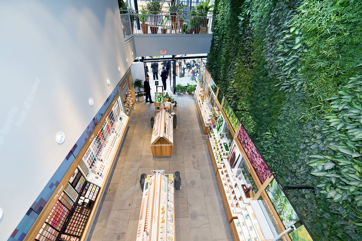 NYC's Largest Public Indoor Green Wall