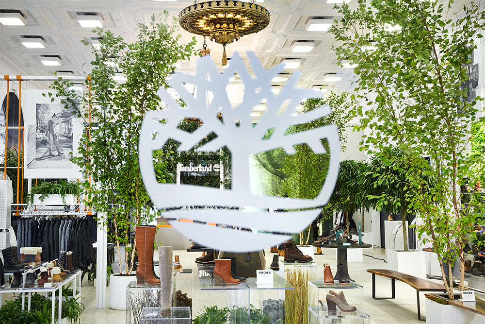 Plant Installation and Interiorscaping at the Timberland Store on Bryant Park in NYC