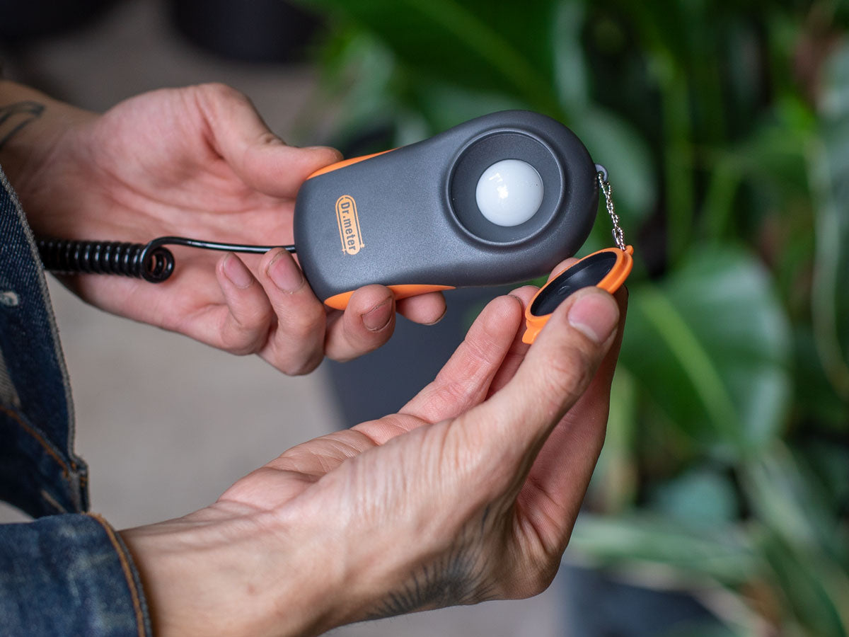 How to use a light meter to measure light for plants.