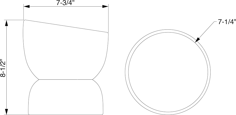 Varick 20 Self Watering Pot Dimensions