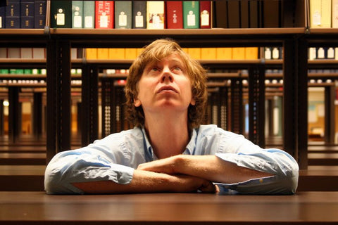 thurston moore in library 