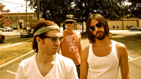 The Whigs pose outside in a 2010 press photo