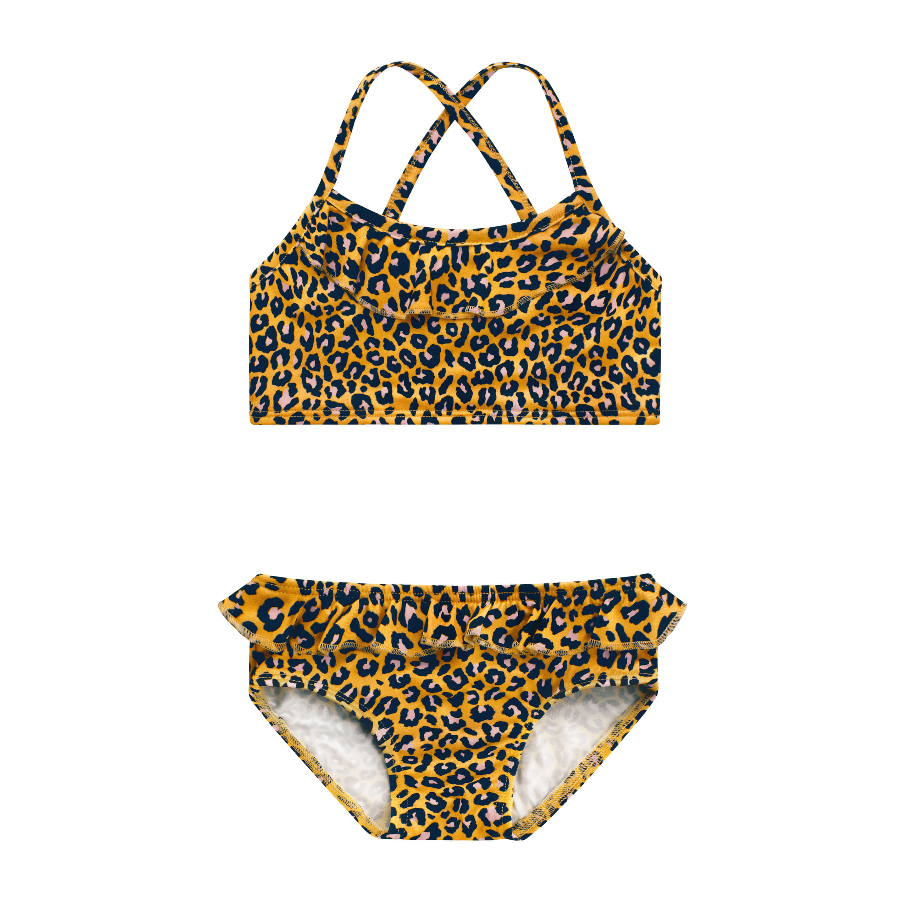 Ongemak Lam Zuidwest Your Wishes Leopard Ochre Bikini Set - Bikini Set - Geel