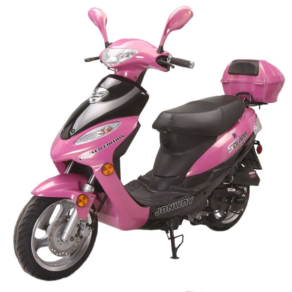 pink moped 50cc