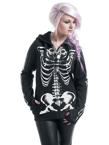 skeleton sweatshirt womens