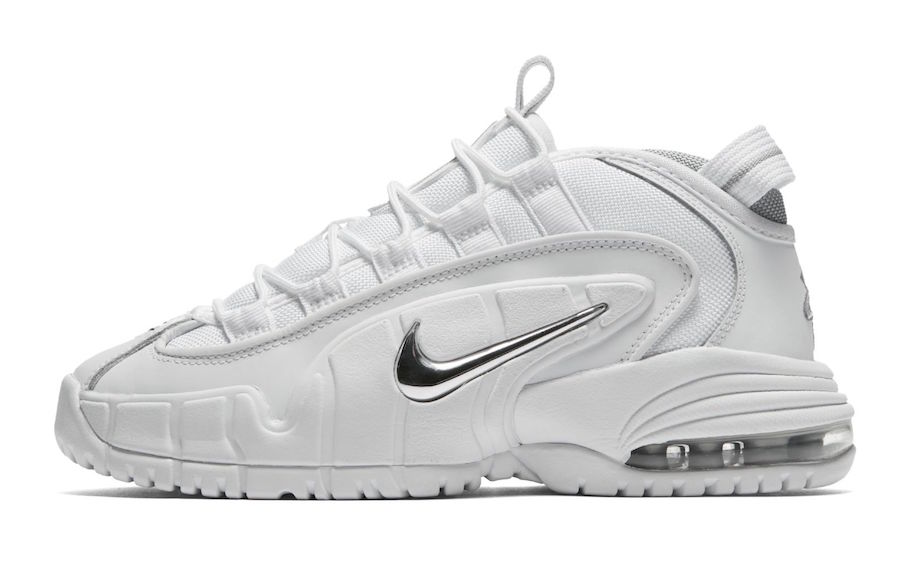 air max penny white metallic