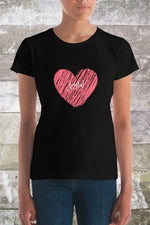 Load image into Gallery viewer, &quot;Heart&quot; Customizable Women T-shirt - vierrawatches
