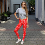 Load image into Gallery viewer, Red Christmas Leggings
