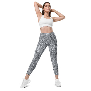 Gray Safari Leggings with pockets