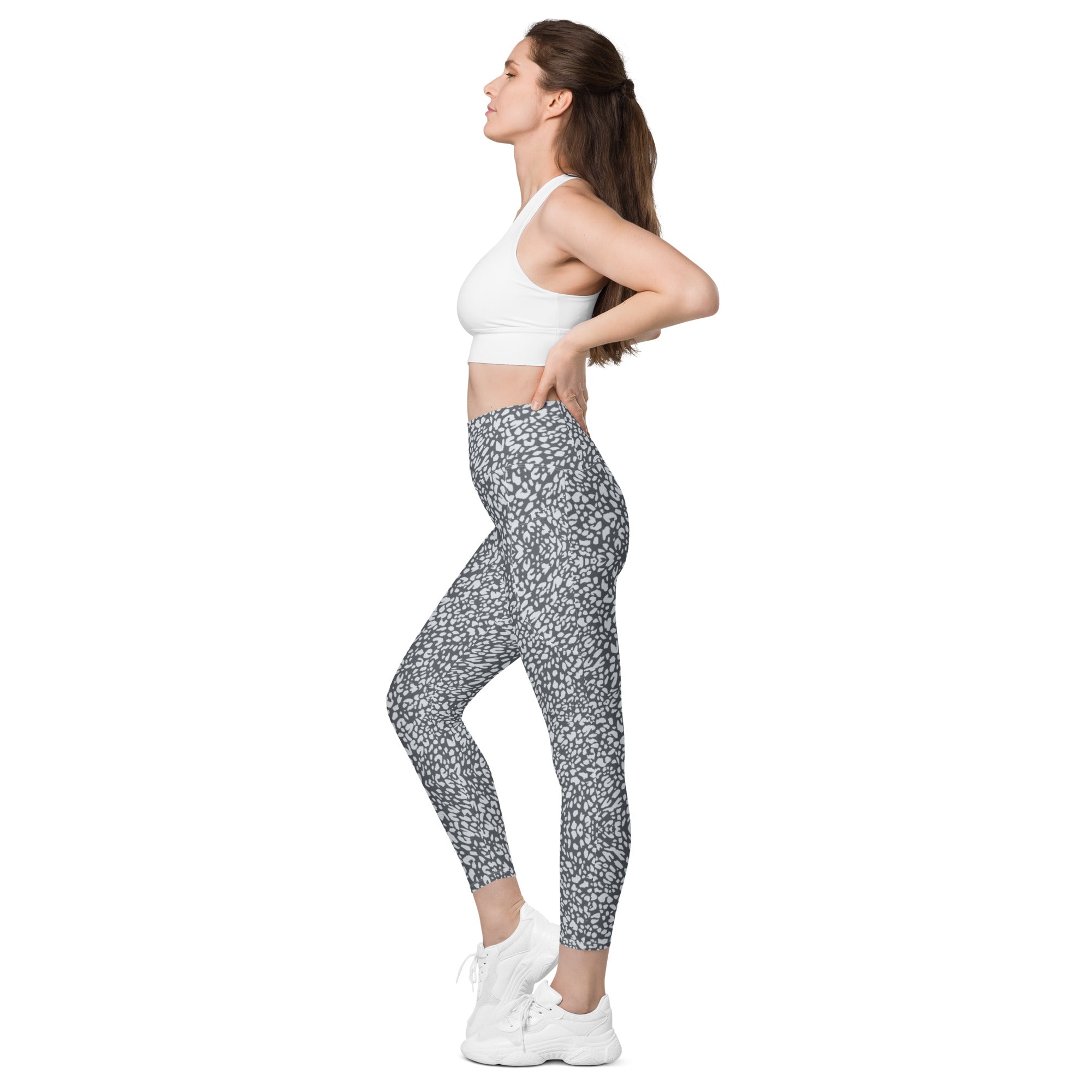 Gray Safari Leggings with pockets