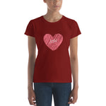 Load image into Gallery viewer, &quot;Heart&quot; Customizable Women T-shirt - vierrawatches  
