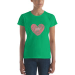 Load image into Gallery viewer, &quot;Heart&quot; Customizable Women T-shirt - vierrawatches  
