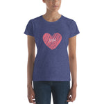 Load image into Gallery viewer, &quot;Heart&quot; Customizable Women T-shirt - vierrawatches  
