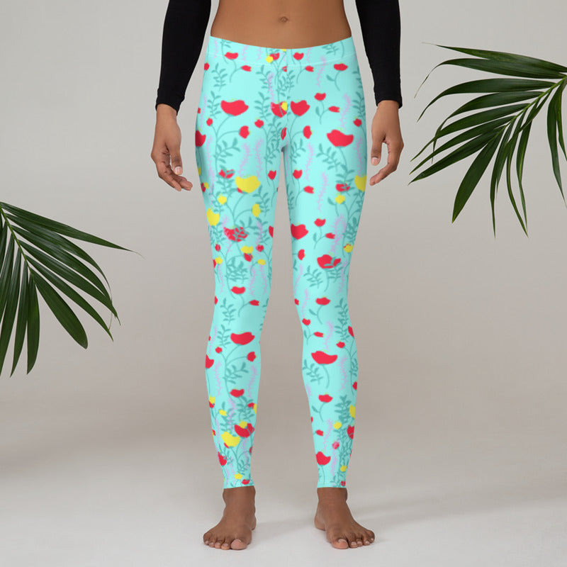 Californian Poppy Leggings - vierrawatches  