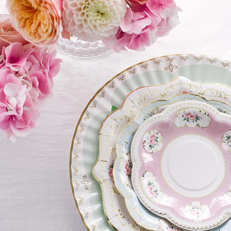 tea party paper plates