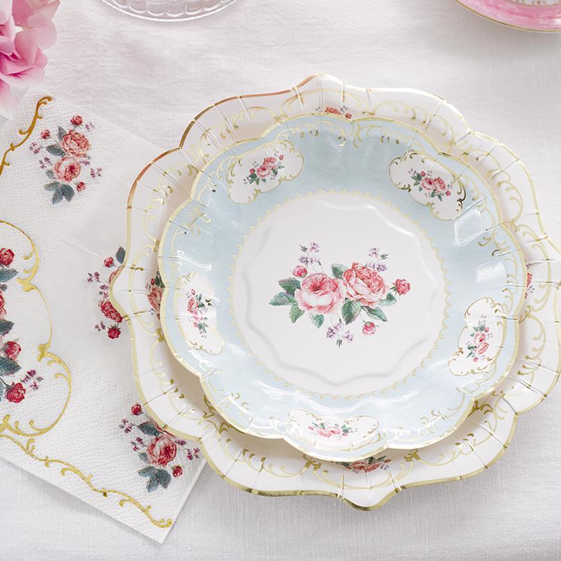 tea party paper plates