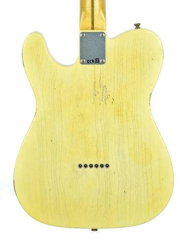 Back of Fender Custom Shop 1 Piece Ash Body Telecaster Relic