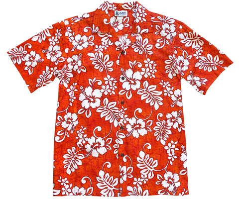 Tropic Flavor Orange Hawaiian Shirt