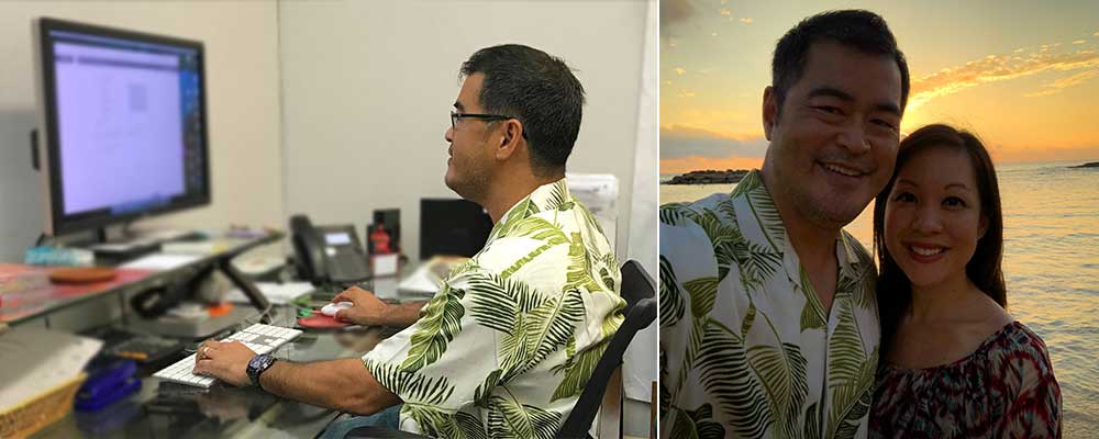 Hawaiian shirt at the office during the day and at the beach at night