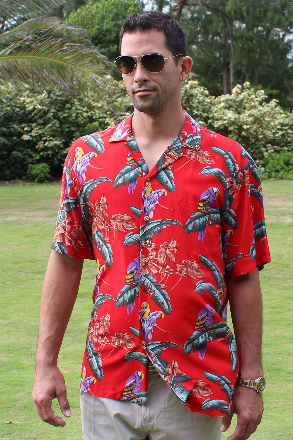 Magnum PI Hawaiian shirt made of 100% rayon